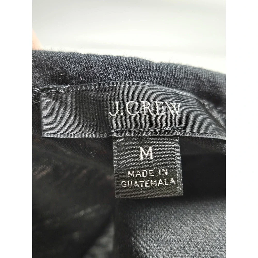 Women's J. Crew Medium‎ Black Cotton Sleeveless Drop Waist Maxi Dress Minimalist